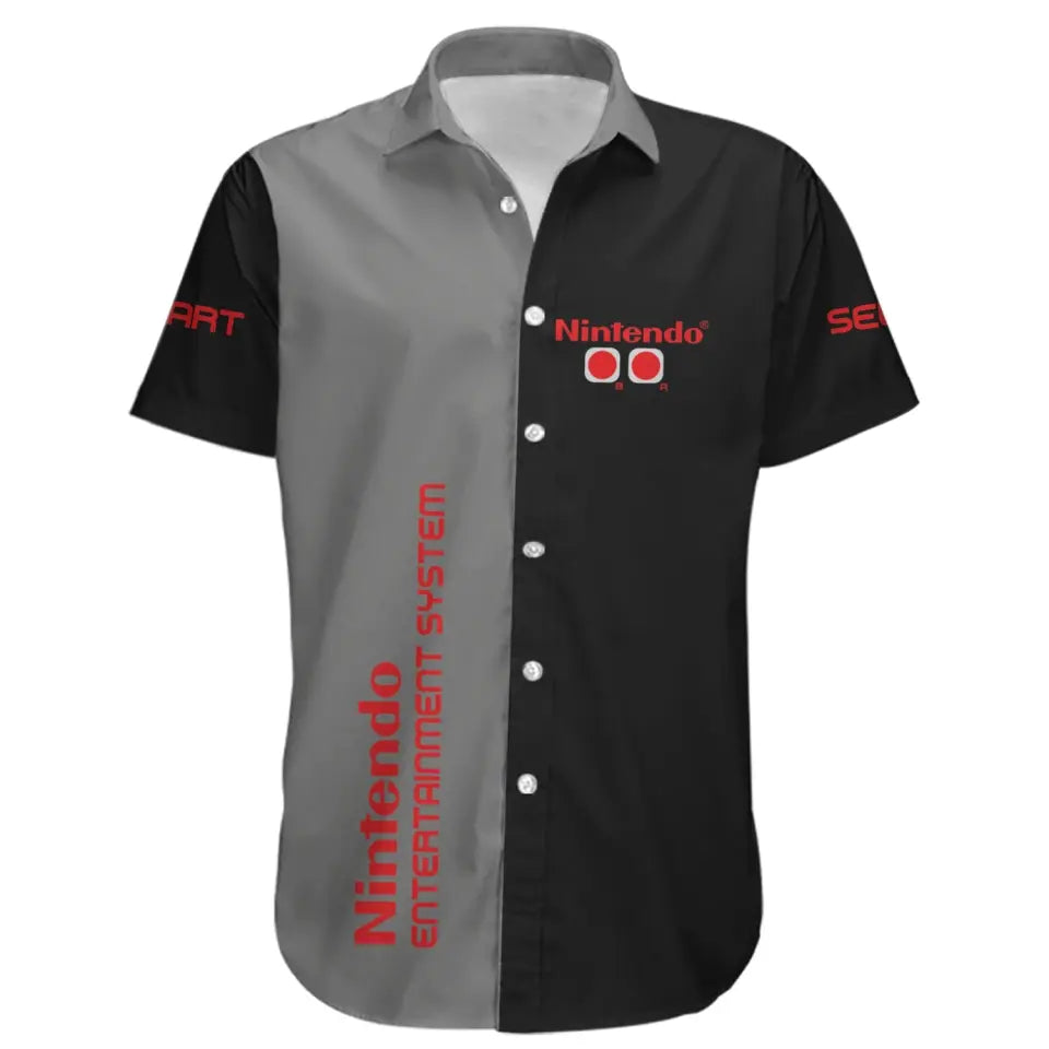 NES controller Hawaiian shirt