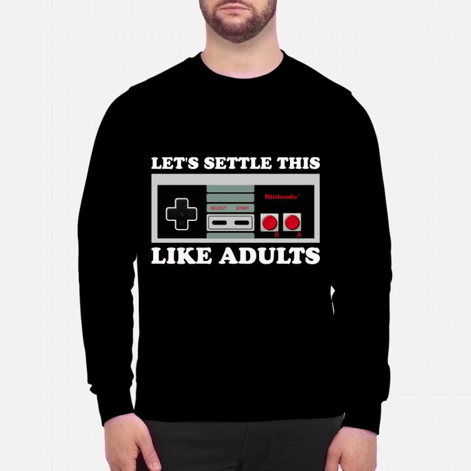 Let's settle this like adults