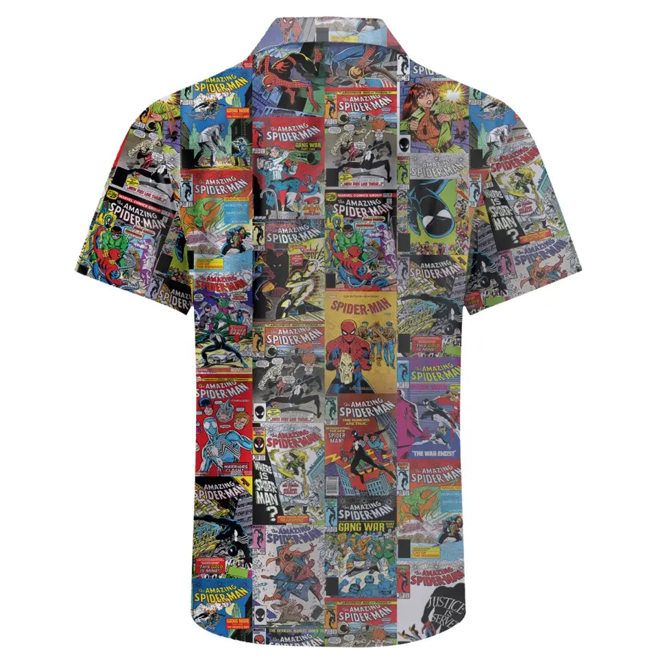 Spider Man comic Characters Hawaiin Shirt