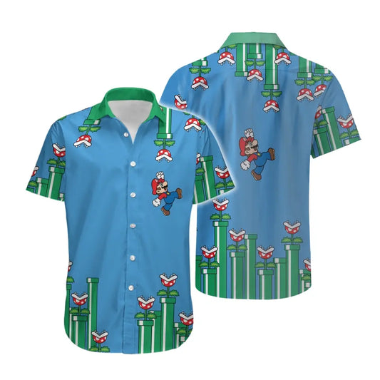 Super Mario Hawaiian Shirt