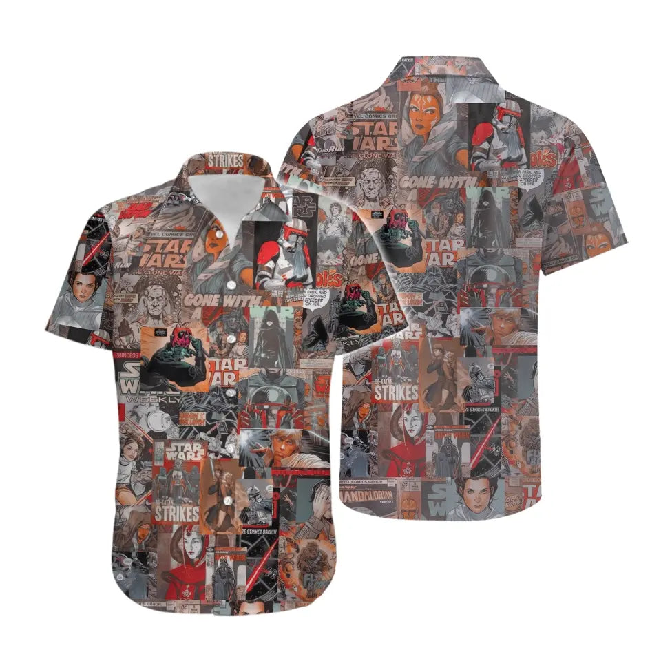 Disney Star Wars Hawaiian Shirt Summer Beach Starwars Comic