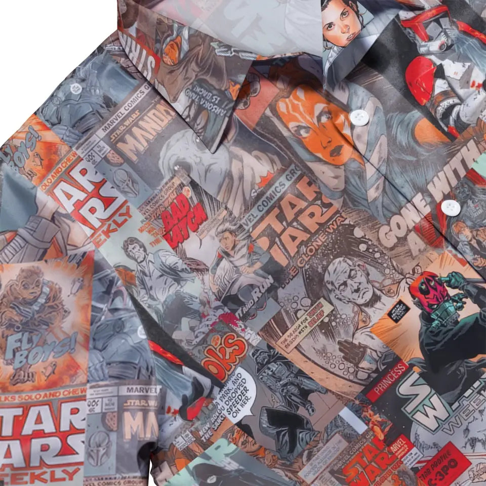 Disney Star Wars Hawaiian Shirt Summer Beach Starwars Comic