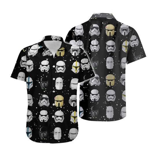 Star Wars Mens Hawaiian Topss Summer Short Sleeve Topss Button Down Tops Tops