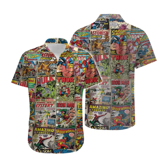 Marvel Comics Unisex Hawaiian Shirt