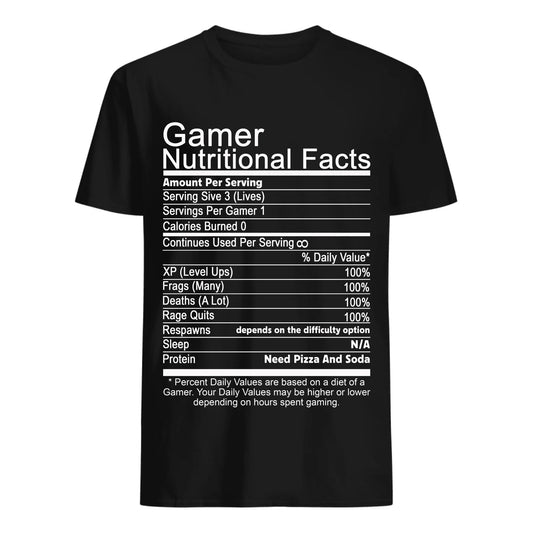 Gamer Nutritional Facts