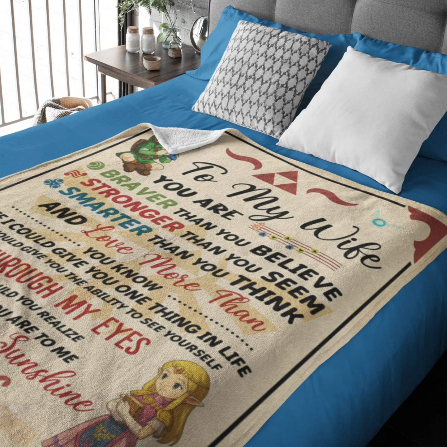 mockup-of-a-fleece-blanket-placed-over-a-bed-31314