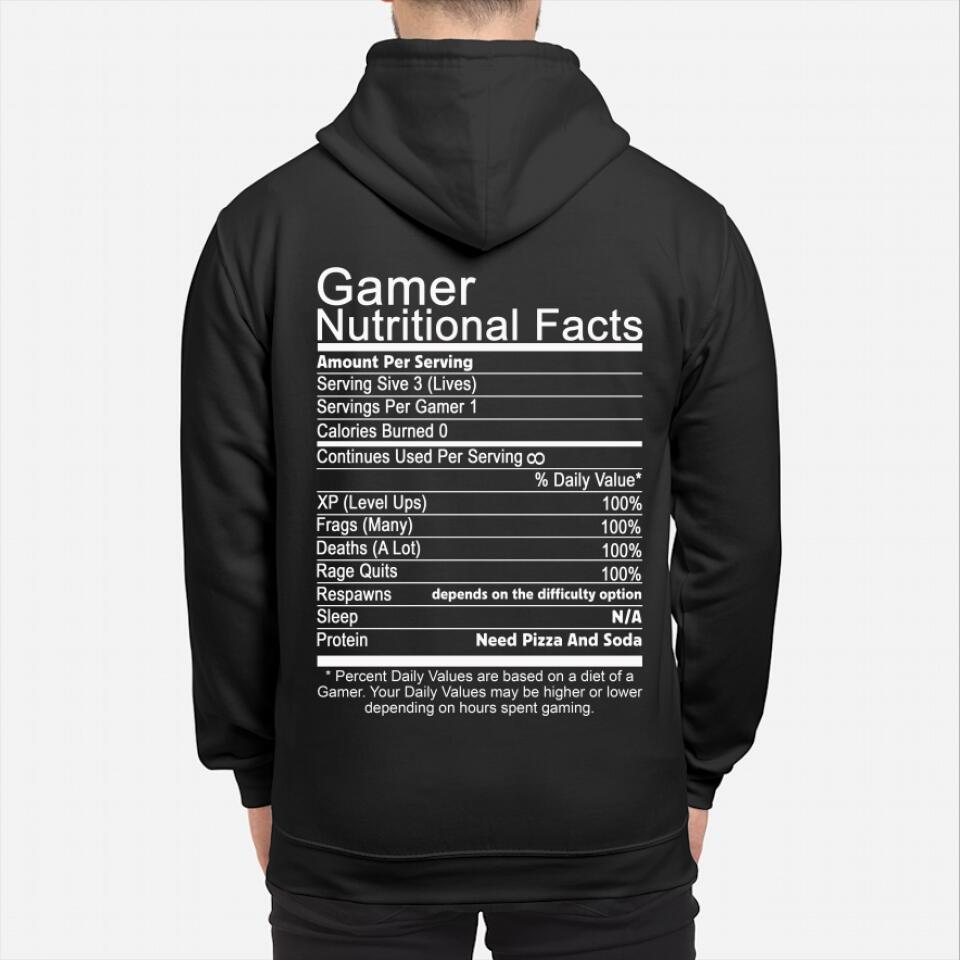 Gamer Nutritional Facts