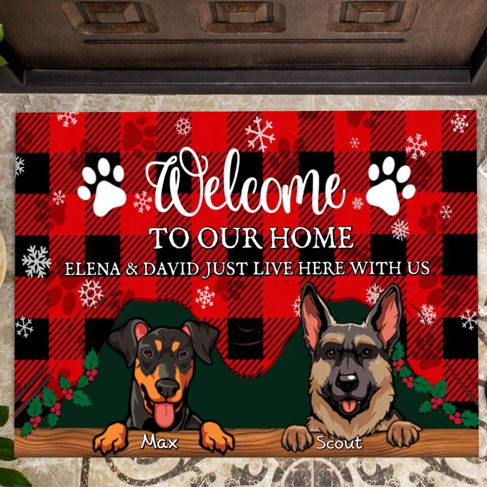 Welcome To Our Home Christmas Doormat
