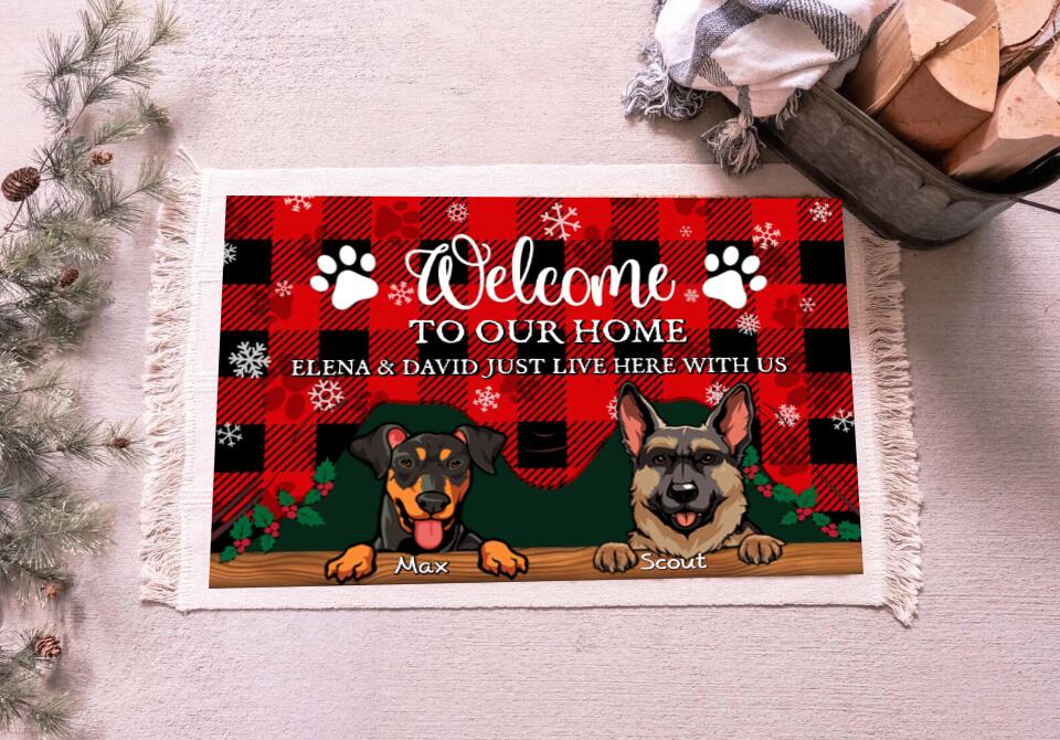 Welcome To Our Home Christmas Doormat