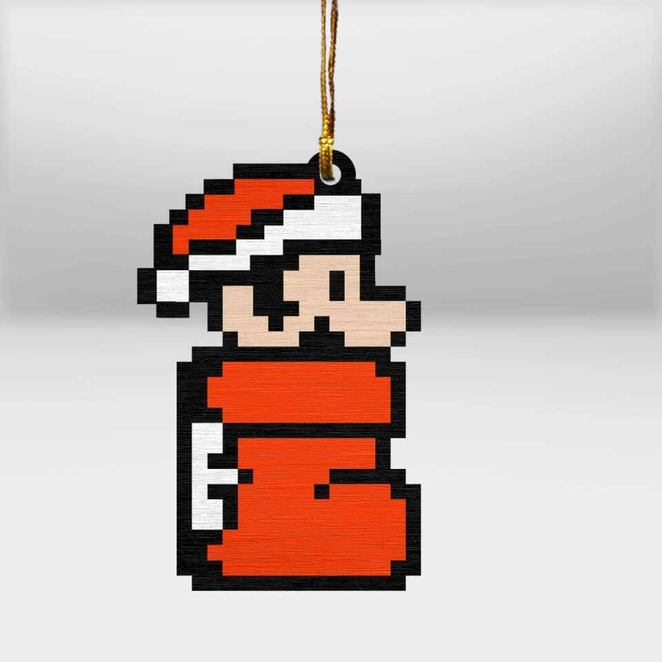 Christmas Mario in Kuribo's shoe