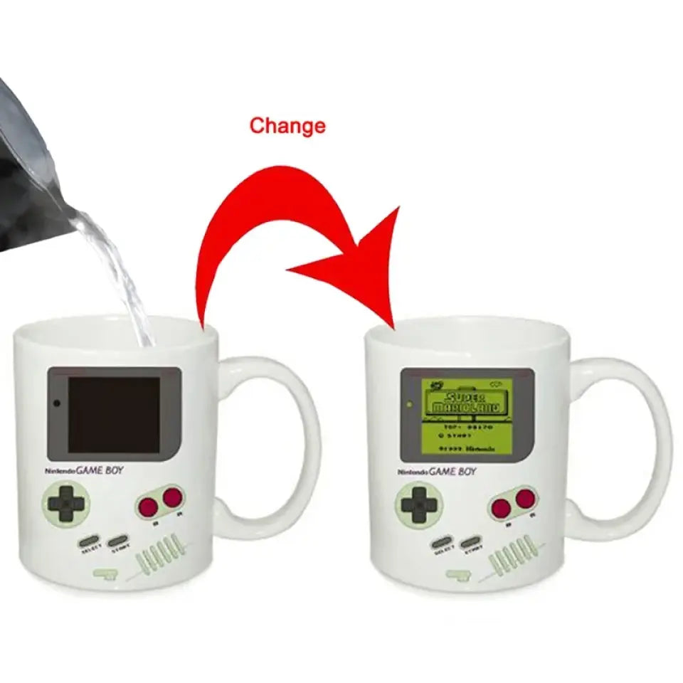 Color Changing Mug - Customize Game Boy Mug - Choose your favorite game