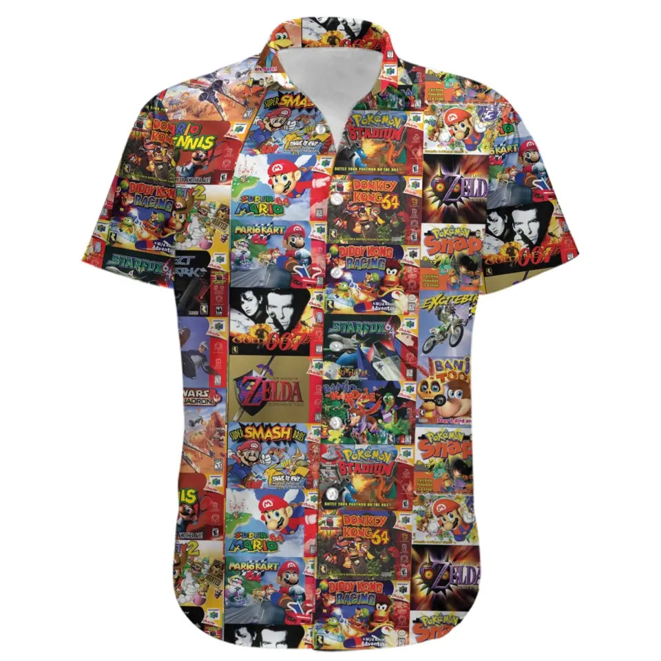 Nintendo 64 Hawaiian shirt
