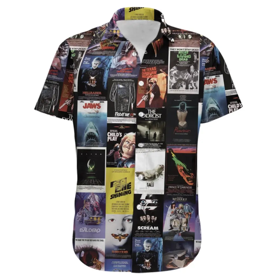 Horror Movie VHS Hawaiian shirt