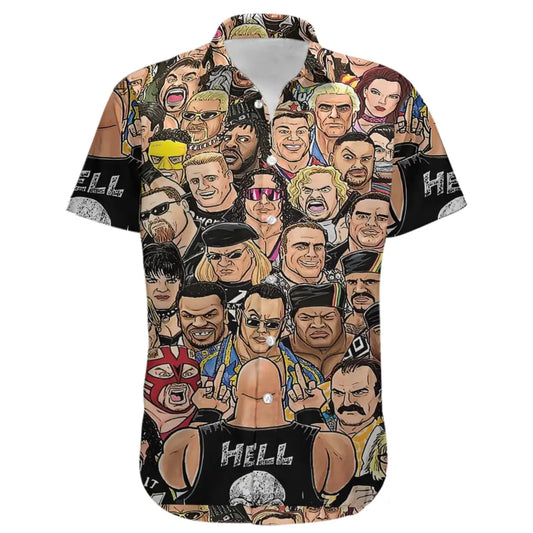 WWE Hell Hawaiian shirt